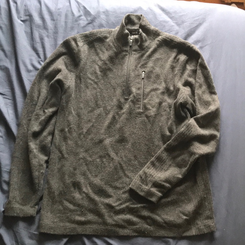 Grey Zipped Pullover